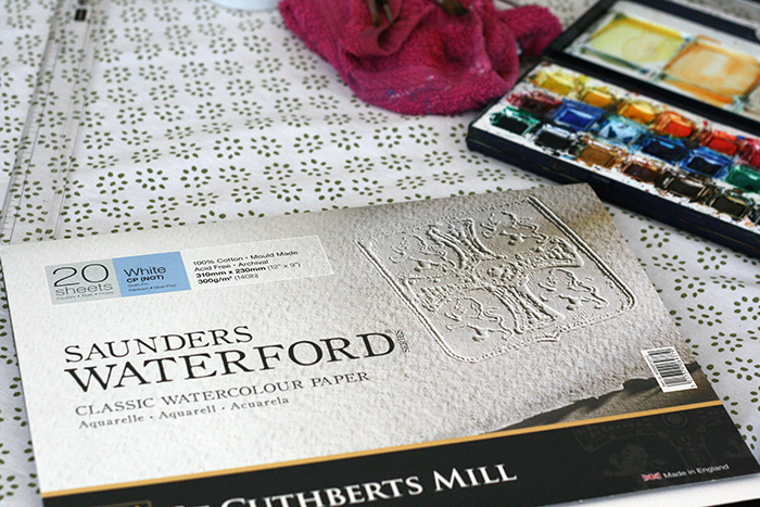 Le papier aquarelle Saunders Waterford - Aux couleurs d'Alix